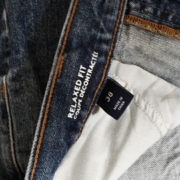 LANDS END Jeans 38 x30 Relaxed Fit - Picture 3 of 5